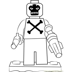Lego Crossbones Free Coloring Page for Kids
