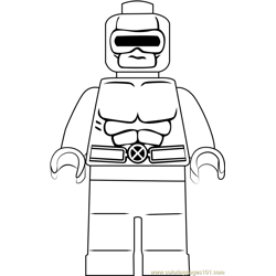 Lego Cyclops Free Coloring Page for Kids