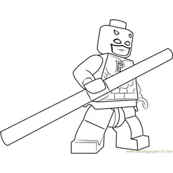 Lego Daredevil Free Coloring Page for Kids