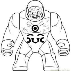 Lego Darkseid Free Coloring Page for Kids