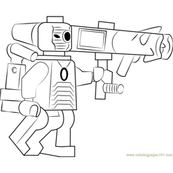 Lego Deadshot Free Coloring Page for Kids