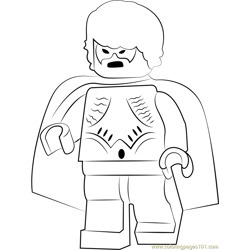 Lego Dick Grayson aka Robin Free Coloring Page for Kids