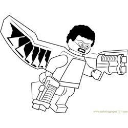 Lego Falcon Free Coloring Page for Kids