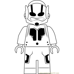 Lego Hank Pym Free Coloring Page for Kids