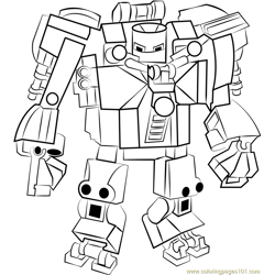 Lego Iron Monger Free Coloring Page for Kids