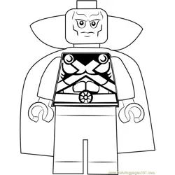 Lego Martian Manhunter Free Coloring Page for Kids