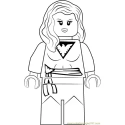 Lego Phoenix Free Coloring Page for Kids