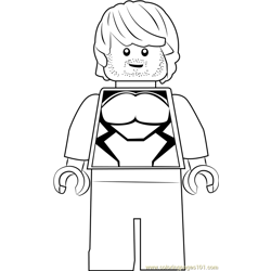 Lego Quicksilver Free Coloring Page for Kids