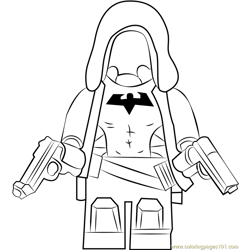 Lego Red Hood Free Coloring Page for Kids