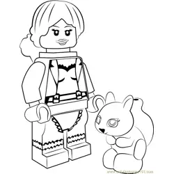 Lego Squirrel Girl Free Coloring Page for Kids