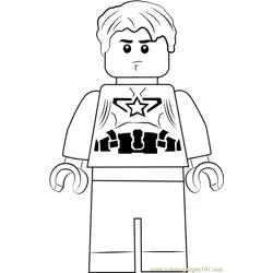 Lego Steve Rogers Free Coloring Page for Kids