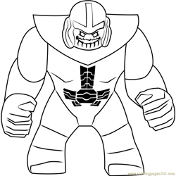 Lego Thanos Free Coloring Page for Kids