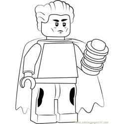 Lego The Collector Free Coloring Page for Kids