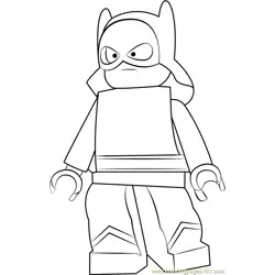 Lego The Fierce Flame Free Coloring Page for Kids