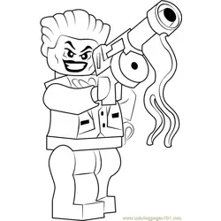 Lego The Joker Free Coloring Page for Kids