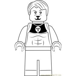 Lego Tony Stark Free Coloring Page for Kids
