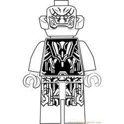 Lego Ultron Free Coloring Page for Kids