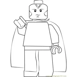 Lego Vision Free Coloring Page for Kids