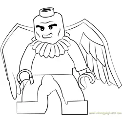 Lego Vulture Free Coloring Page for Kids