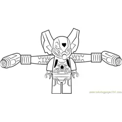 Lego Yellow Jacket Free Coloring Page for Kids