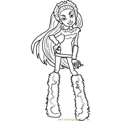 Abbey Bominable Free Coloring Page for Kids