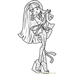 Cleo de Nile Free Coloring Page for Kids