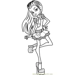 Frankie Stein Free Coloring Page for Kids