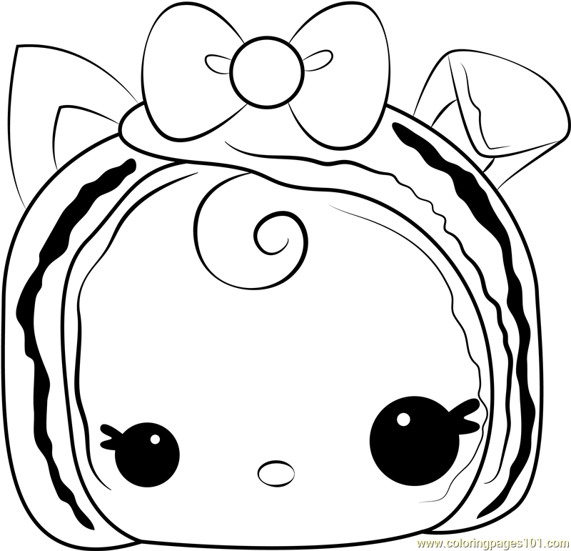 Becca Bacon Coloring Page for Kids - Free Num Noms Printable Coloring