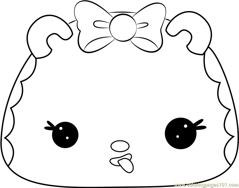 Caramelly Go-Go Coloring Page for Kids - Free Num Noms Printable
