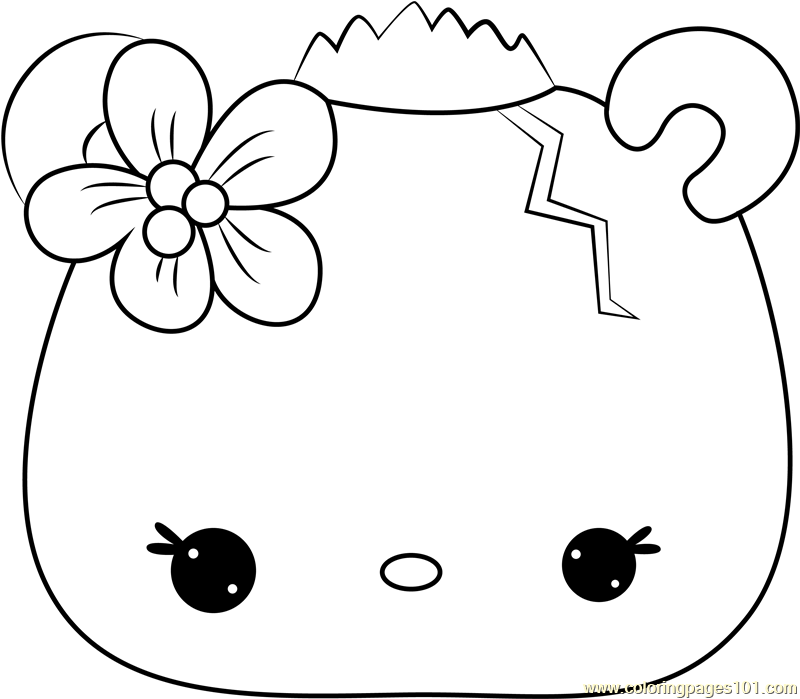 Coco Cali Coloring Page for Kids - Free Num Noms Printable Coloring