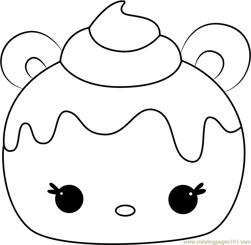 Mint Berry Coloring Page for Kids - Free Num Noms Printable Coloring