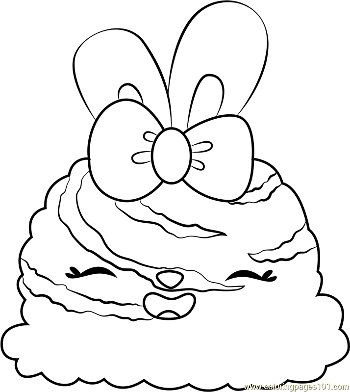 Mint Twirl Coloring Page for Kids - Free Num Noms Printable Coloring
