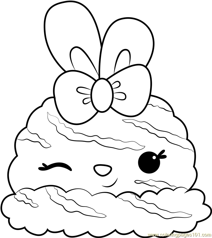 Nilla Twirl Coloring Page for Kids - Free Num Noms Printable Coloring