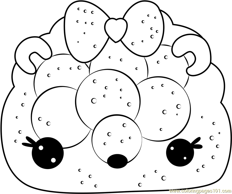 Peachy Light Up Coloring Page for Kids - Free Num Noms Printable