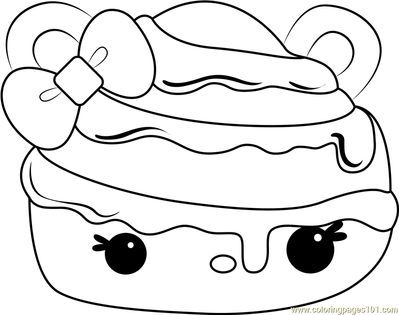 Ricky Roll Coloring Page for Kids - Free Num Noms Printable Coloring
