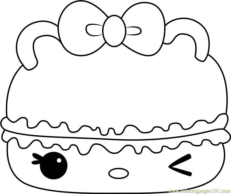 S'mores Gloss-Up Coloring Page for Kids - Free Num Noms Printable