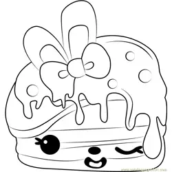 Berry Cakes Free Coloring Page for Kids