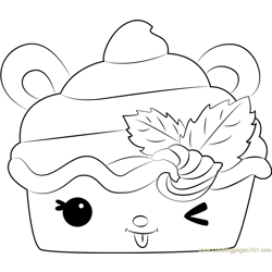 Berry Froyo Free Coloring Page for Kids