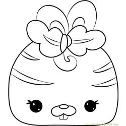 Bunny Carrot Free Coloring Page for Kids