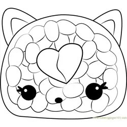 Cali Roll Free Coloring Page for Kids