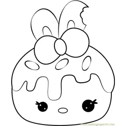Caramelly Shine Free Coloring Page for Kids
