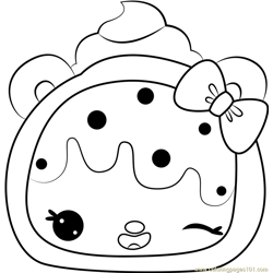 Cheesy Burrito Free Coloring Page for Kids