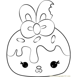 Cherry Choco Free Coloring Page for Kids
