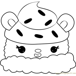Choco Cream Free Coloring Page for Kids
