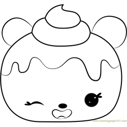 Choco Nana Free Coloring Page for Kids