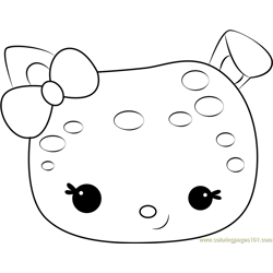 Kiwi Jelly Free Coloring Page for Kids