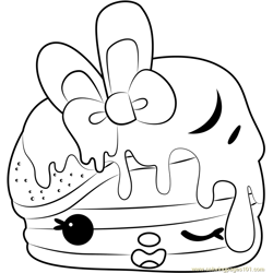 Maple Cakes Free Coloring Page for Kids