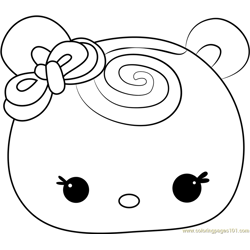 Nana Swirl Free Coloring Page for Kids
