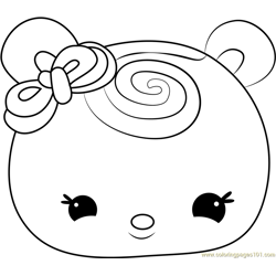 Orange Swirl Free Coloring Page for Kids