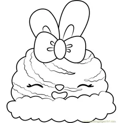 Orange Twirl Free Coloring Page for Kids
